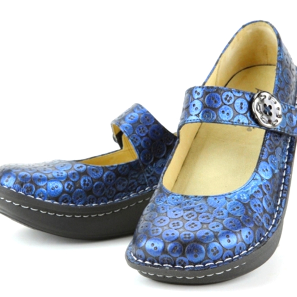 Alegria Paloma Button Up Shoe Size 39 US 9